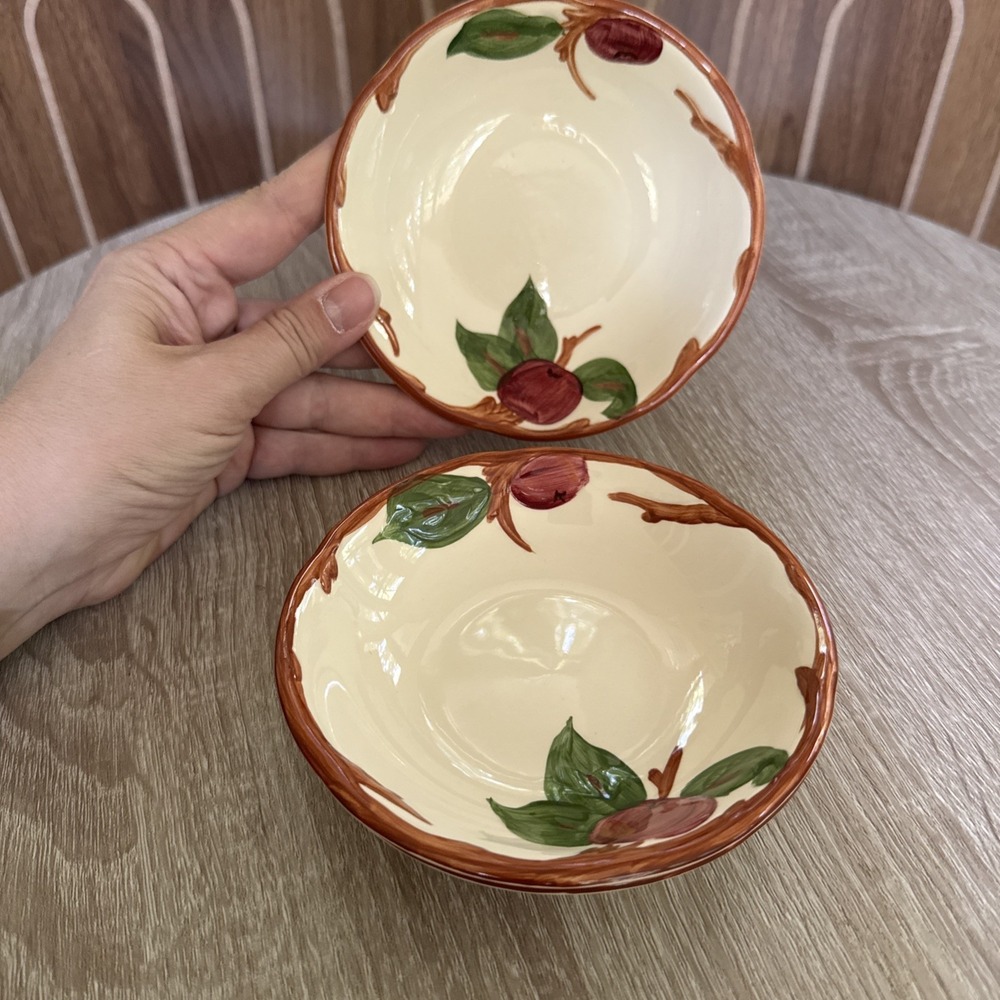 Set of 3 ~ FRANSICAN APPLE Fruit/Dessert Bowl 5.75"
